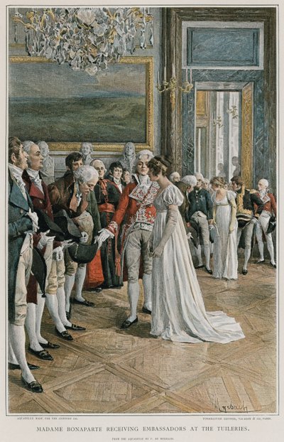 Madame Bonaparte recevant des ambassadeurs aux Tuileries - Felicien baron de Myrbach Rheinfeld